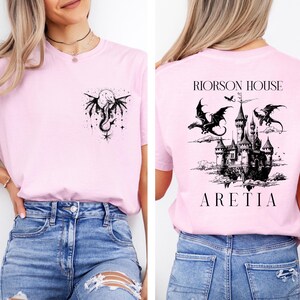 Xaden Riorson House Shirt, Fourth Wing Inspired Tee, Basgiath War College Dragon Rider Shirt, Iron Flame Rebecca Yarros, Book Lovers Gift image 4