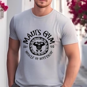 Maui’s Gym Shirt, Disney Princess Moana and Maui T-shirt, Disneyland Vacation Shirts for Men, Men&#39;s Gym Tee, Disney Gift for Boyfriend