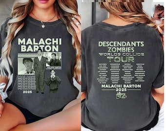 Disney Malachi Barton Shirt, Descendants Zombies Worlds Collide Tour Tee, Descendants Concert, Malachi Barton Fans Tee, Party Shirt