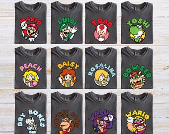 Super Mario and Friends Matching Group Shirts