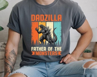 Dadzilla Dinosaur Dad Shirt, Father of the Monsters, Happy Father's Day, Father's Dino Shirt, Father's Day Tees