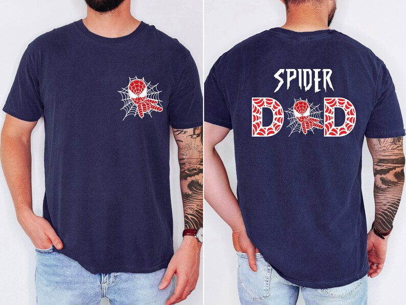 Spider Mom Spider Dad Matching Party Shirts, Spiderman Parents Tee, Birthday Party Family Shirts image 7