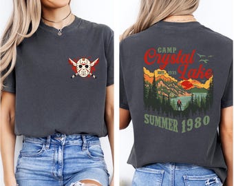 Camp Crystal Lake Shirt, Jason Voorhees Halloween Tee, Voorhees Camp Crystal Summer 1980 Retro Horror Movie Shirt, Jason Voorhees Fan Tees