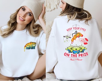 Pizza Planet, Toy Story Aliens Sweater and Hoodies: Gildan Adult Kids Sweatshirts