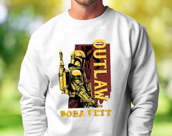 Retro Boba Fett Outlaw Star Wars Sweater and Hoodies : Unisex Adult Kids