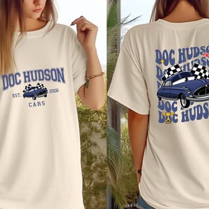 Pixar Cars Party Tees, Piston Cup Lightning Mcqueen Mater Sally Doc Hudson Cruz Guido Luigi Matching Group Tees image 6