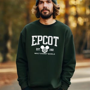Disney Epcot Sweatshirts, Walt Disney World Epcot Hoodie, Disneyland Trip 2025 Sweaters, Disney Family Hoodies, Trip, Men's Epcot Crewnecks image 3
