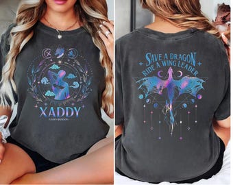 Xaden Riorson Shirt, Xaddy Fourth Wing Tee, Comfort Colors Dragon Rider Tee, Onyx Storm, Iron Flame Rebecca Yarros, Book Lovers Gift