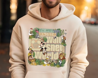 Mickey and Friends Animal Kingdom Sweaters, Disney World Safari Trip Hoodie