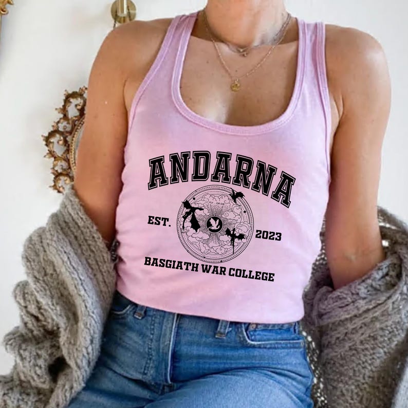 Fourth Wing Dragons Matching Racerbacks, Andarna Sgaeyl Tairn Next Level Tank Tops, Basgiath War College, Rebecca Yarros Merch Tank Top Bild 6