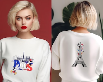 Disneyland Paris Trip Sweatshirt, Mickey and Friends  Eiffel Tower Hoodie, Disneyland Paris Family Vacation Sweaters, Making Memories