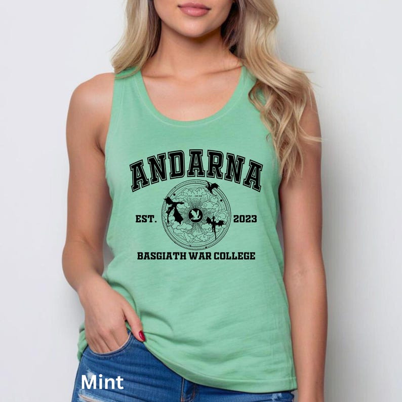 Fourth Wing Dragons Matching Racerbacks, Andarna Sgaeyl Tairn Next Level Tank Tops, Basgiath War College, Rebecca Yarros Merch Tank Top Bild 9
