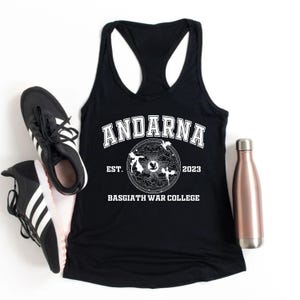 Fourth Wing Dragons Matching Racerbacks, Andarna Sgaeyl Tairn Next Level Tank Tops, Basgiath War College, Rebecca Yarros Merch Tank Top Bild 17
