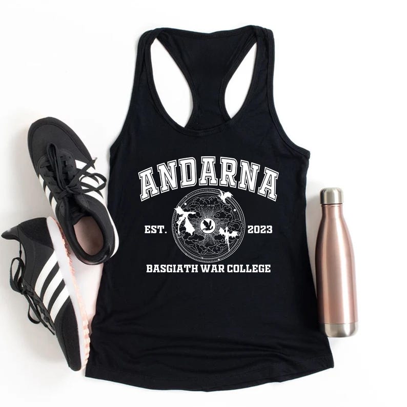 Fourth Wing Dragons Matching Racerbacks, Andarna Sgaeyl Tairn Next Level Tank Tops, Basgiath War College, Rebecca Yarros Merch Tank Top Bild 17