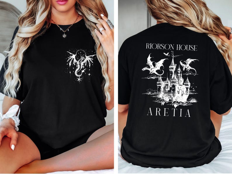 Xaden Riorson House Shirt, Fourth Wing Inspired Tee, Basgiath War College Dragon Rider Shirt, Iron Flame Rebecca Yarros, Book Lovers Gift image 2