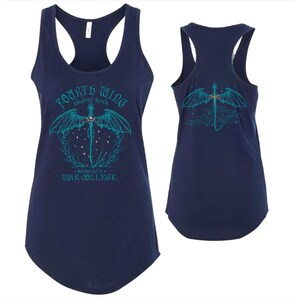 Fourth Wing Next Level Tank Top, Basgiath War College Dragon Rider Racerback, Romantasy Readers, Rebecca Yarros, Fourth Wing Merch image 7