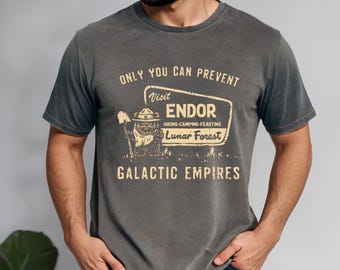 Ewok Endor National Park Shirt, Vintage Star Wars Forest Camp Tee, Galactic Empires