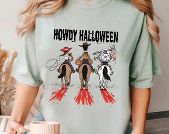 Howdy Halloween Toy Story Shirt, Woody Jessie Buzz Sooky Halloween Tees, Halloween Party, Toy Story Fans Trick or Treat Tee, Kids Tees