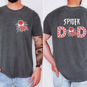 Spider Mom Spider Dad Matching Party Shirts, Spiderman Parents Tee, Birthday Party Family Shirts image 12
