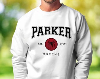Peter Parker Queens Spiderman Sweater and Hoodies : Gildan Unisex Adults & Kids