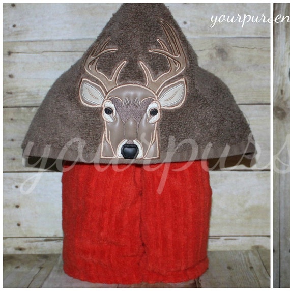 deer hooded towel