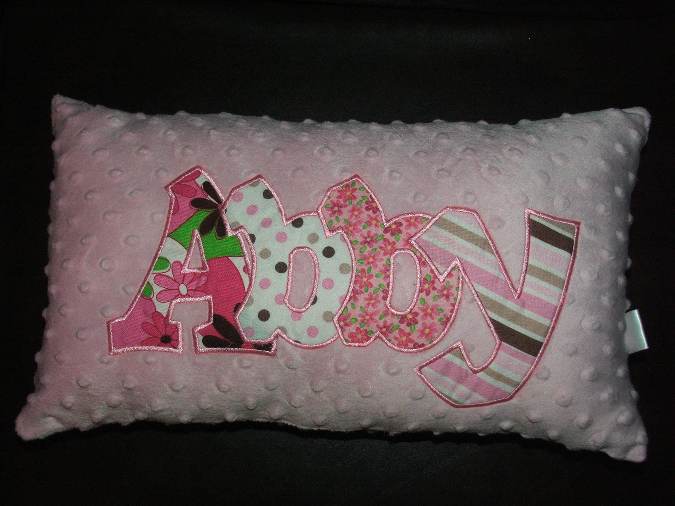 Birthday/Wedding Present Gift for all Ages Soft&Minky Neck Pillows Advertising or Fundraiser Baby/Child Gift Initial Pillows