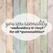 Yourpursenality