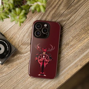 Phone Cases, Hazbin Alastor Anime Cartoon Design for iPhone Samsung Pixel, Tough Case, Protective Cover, Customizable, Gift Idea