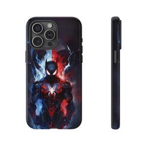 Spider Hero Tough Case for iPhone, Samsung & Google – Superhero Suit, Electric Power Design, Comic-Inspired Phone Cover