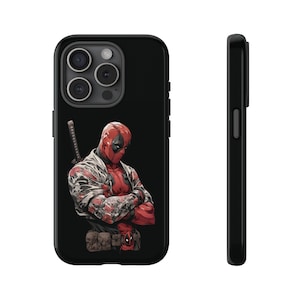 Deadpool Tough Phone Case -  iPhone 16, 15, 14, 13, 12, 11 Pro Max & Samsung S25, S24, S23, S22, S21 Ultra - Durable /  Superhero Design