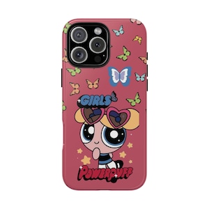 Tough Cases - Powerpuff Girls Phone Case for iPhone, Samsung, Pixel - Protective Cover, Cartoon Character Accessories, Cute Girly Tech Gear