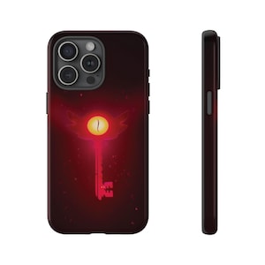 Hazbin Hotel Eye Key Tough Phone Case for iPhone 16 15 14 13 12 11 Pro Max & Samsung S25, S24 S23 S22 S21 Ultra Plus - Stylish Durable Cover