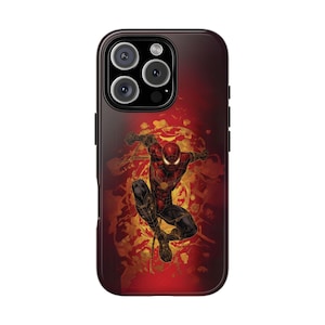 Spider-Man Tough Phone Cases for iPhone 16, 15, 14, 13, 12, 11 Pro Max & Samsung S25, S24, S23, S22, S21 Ultra Plus – Durable - Hero Design