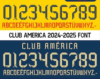 Camiseta vectorial del Club América 2024-2025. Patrones vectoriales en formato svg, ai, pdf, ttf, eps, png.