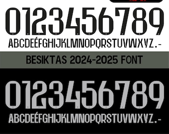 Camiseta vector policial Besiktas 2024-2025. Patrones vectoriales en formato svg, ai, pdf, otf, eps, png.