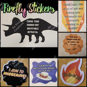 Firefly Quotes Collection Sci-Fi Waterproof Stickers