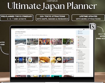 Tokyo Itinerary & Japan Travel Planner Tokyo Guide 1-10 Day Tokyo Travel Itinerary Japan Travel Itinerary Japan Trip Planner Japan Itinerary