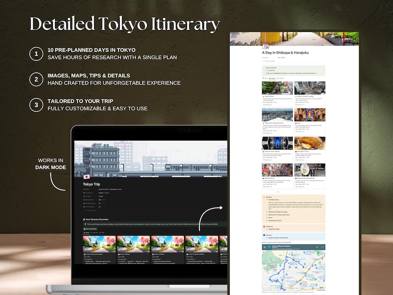 Detailed Tokyo itinerary. 7 day Tokyo itinerary, 1 day Tokyo itinerary, 8 days Tokyo itinerary, 10 days Tokyo itinerary