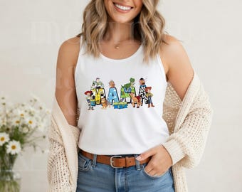 Retro Mama Tank Top, Cartoon Mama Shirt, Magical Mom Tank, Mothers Day Gift for Mom, Cute Mama Summer Tank, Vintage Style Mom Tee
