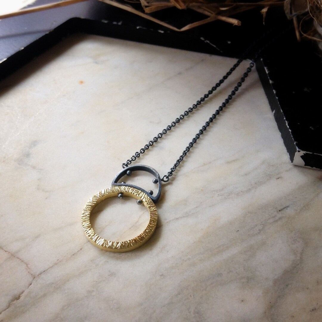 Hammered Circle Pendant