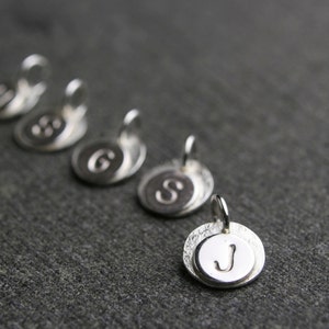 Add on initial for Mother's pendant   sterling silver one initial