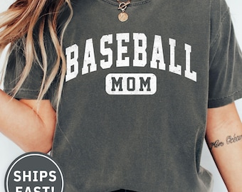 Comfort Colors® baseball Mom Shirt, Mothers Day Gift For baseball Mama Shirt, baseball Season Mom Tee, Game Day Shirt, Sports Mom Shirt