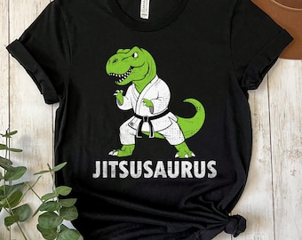 Camiseta de Jiu Jitsu para niños, camiseta de Jiu Jitsu brasileño para niños, camiseta de Jitsusaurus, camiseta divertida de BJJ Trex Jiu Jitsu, regalo de Jiu Jitsu, camiseta para amantes del Jiu Jitsu
