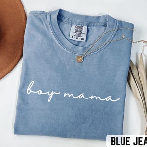 Comfort Color® shirts jongen mama, T-shirt moeder, jongen zwangerschapsaankondiging, shirt druk moeder leven, Moederdagcadeau, cadeaus voor moeder, uniek cadeau moeder