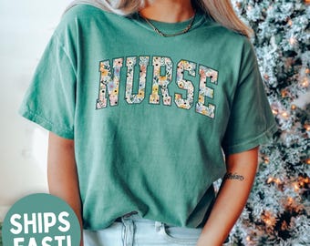 Floral L&D Shirt, Floral Nurse Shirt, Floral L and D Sweatshirt, Labor and Delivery Nurse Gift, Baby Nurse, Nurse Graduation Gift.
