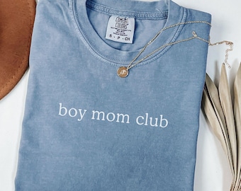 Camiseta Comfort Color® del Club de Mamás para Niños, Camiseta para Mamás de Niños, Camiseta con Anuncio de Embarazo para Niños, Camiseta para Mamás, Regalo para el Día de la Madre, Camiseta Linda para Mamás, Regalo para Mamás