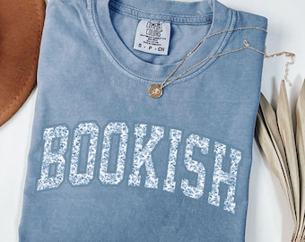 Comfort Colors® Bookish Shirt, Toile Floral Bookish Shirt, Book Club Tee, Book Lover Shirt, Book Lover Gift, Bookworm, Reader,Librarian Gift