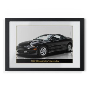 Iconic 1995 Mitsubishi Eclipse GSX Poster | Legendary JDM Sports Car Wall Art