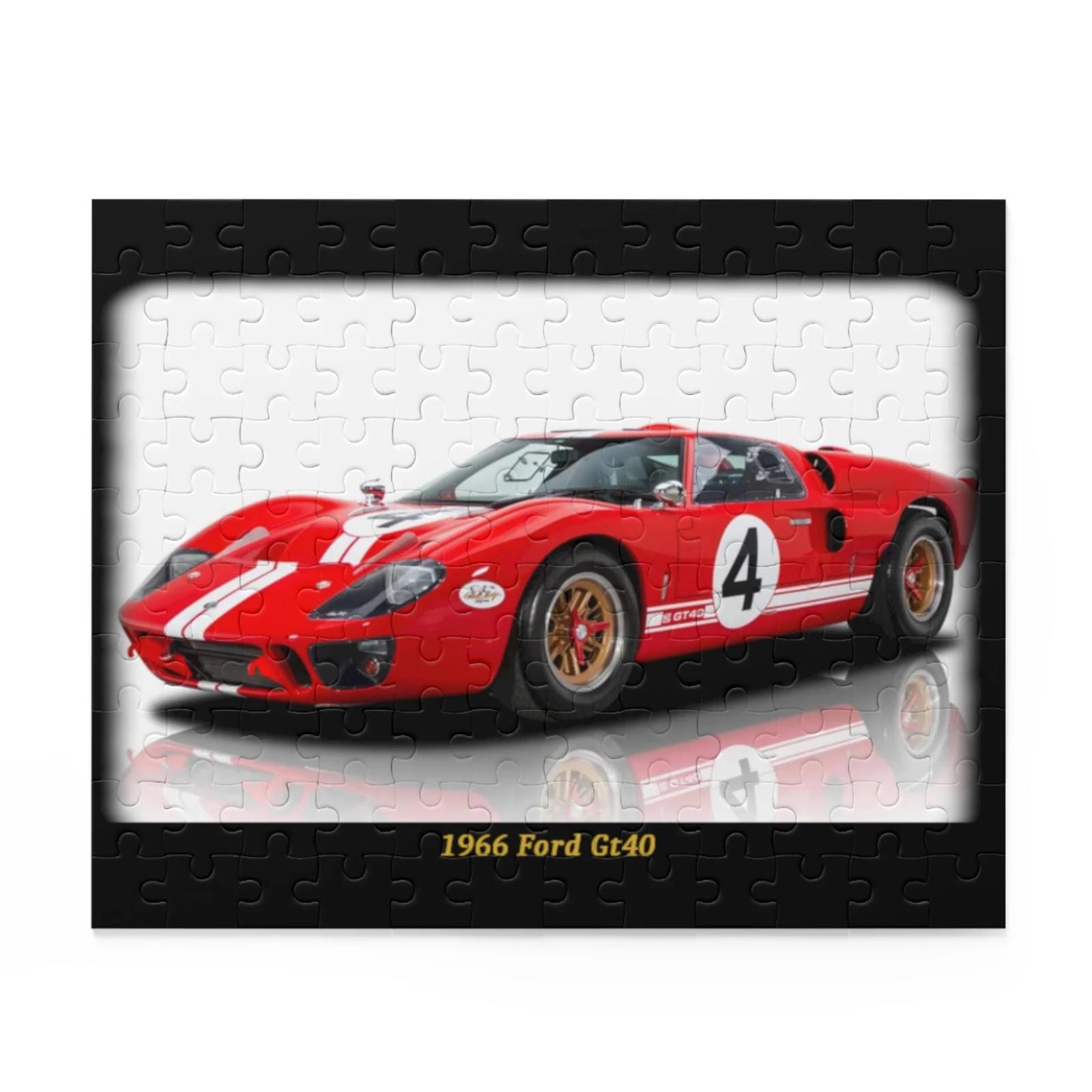 Iconic 1966 Ford GT40 Classic Race Car Temp Puzzle (120 Pcs ...