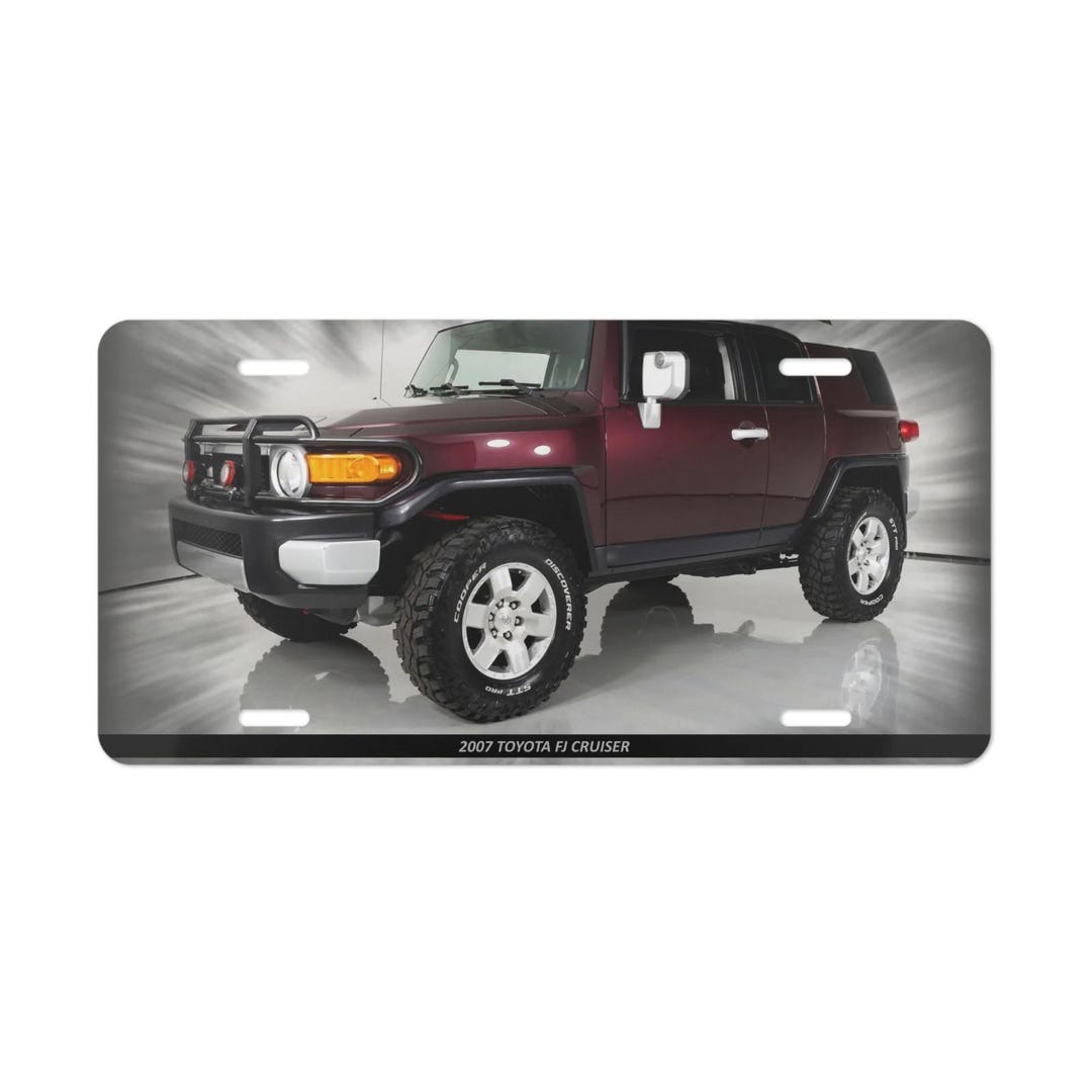 Iconic 2007. Things Iconic 2007 Toyota FJ Cruiser Classic Vanity Plate - Rugged Metal Front ...